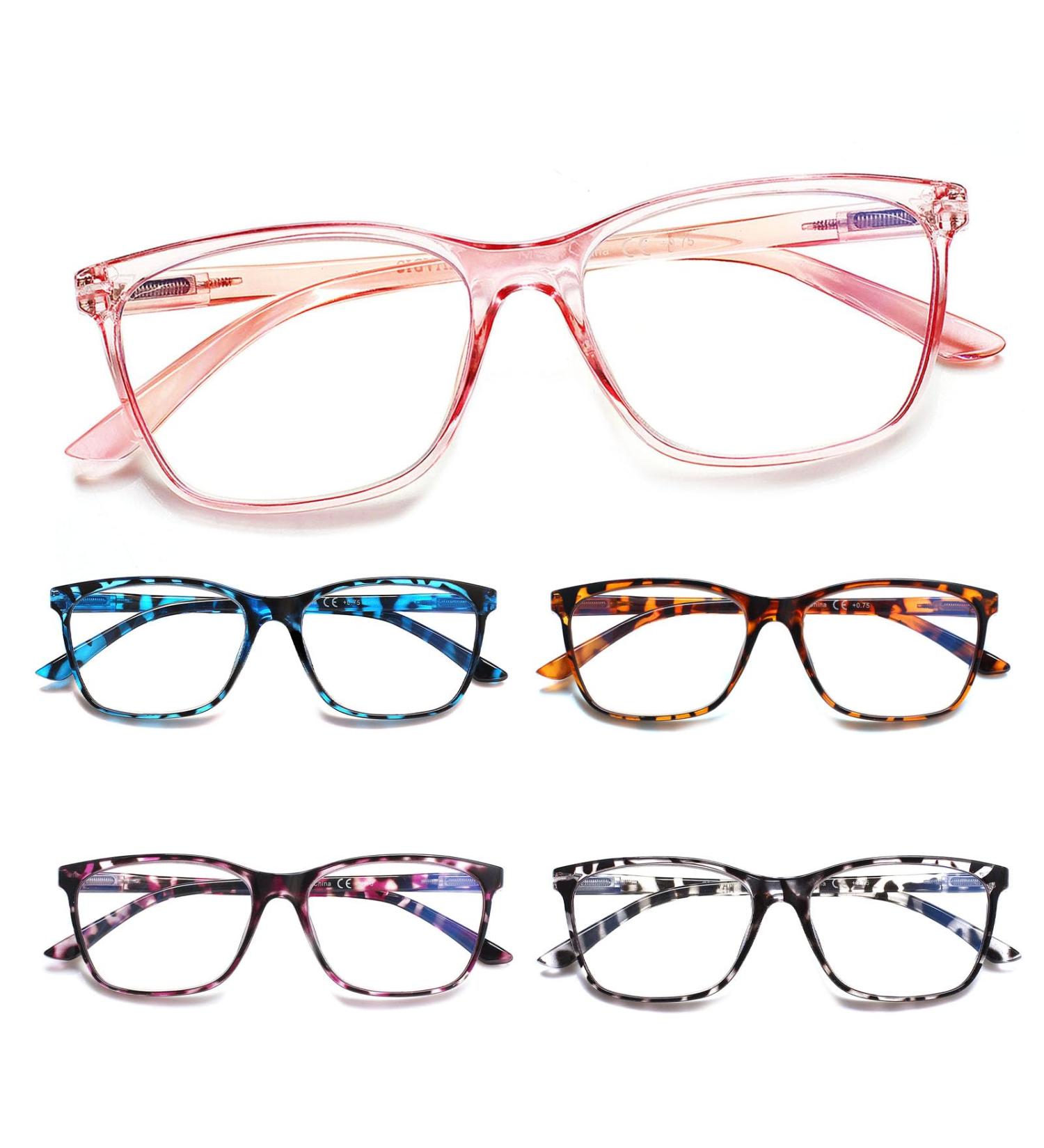 Cojwis 5 Pack Women s Reading Glasses | Blue Light Filter | Ultralight Spring Hinges | 1.25x Magnification | 5 Color Mix - Buy Online on GoSupps.com
