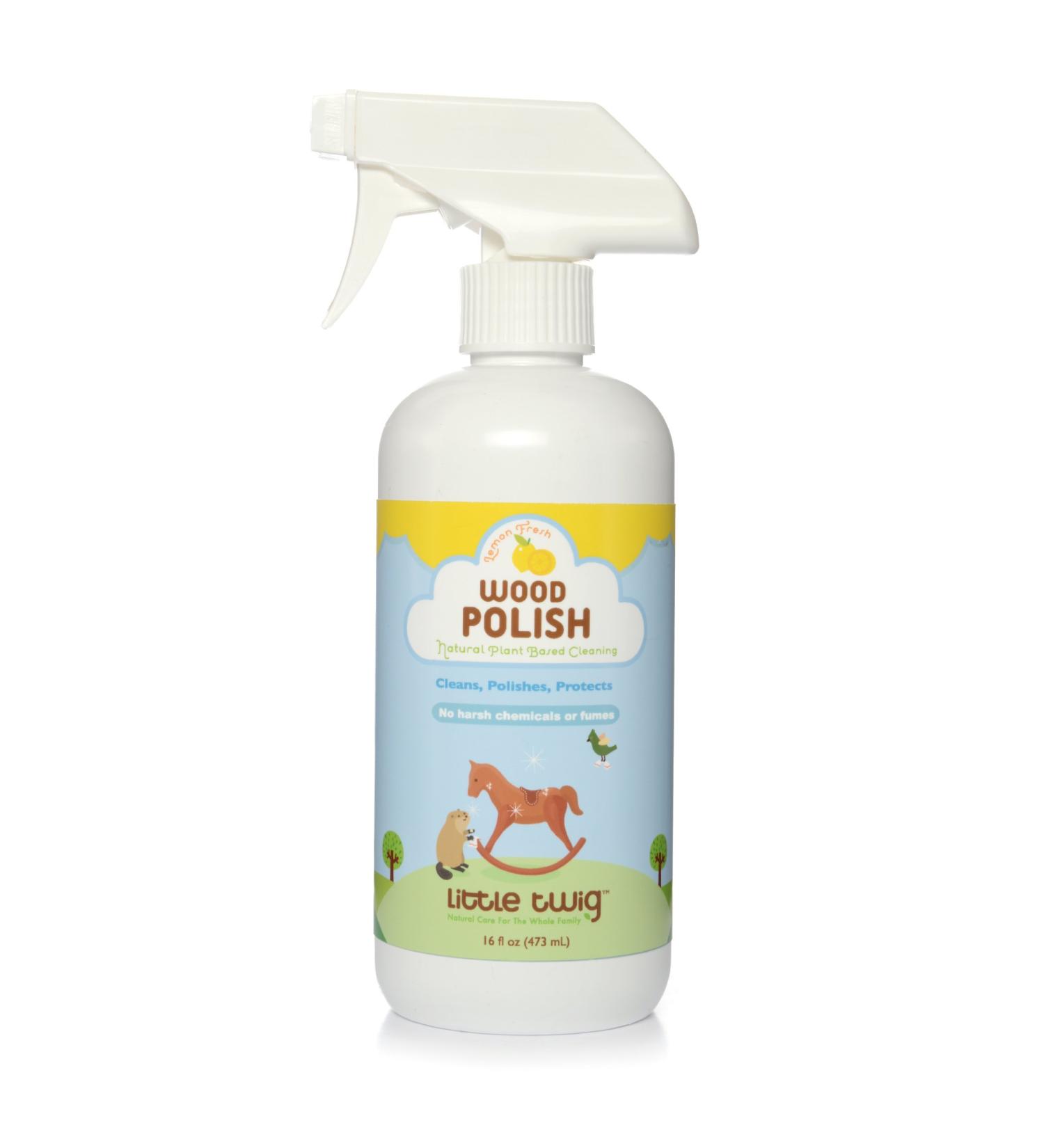 Little Twig Wood Polish - Lemon Fresh Scent | 16 oz | Eco-Friendly & Effective for International Shipping - Buy Online on GoSupps.com