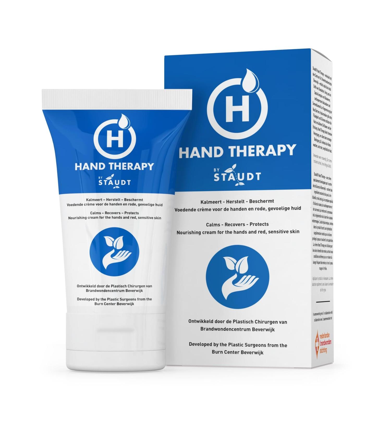 Staudt Premium Hand Therapy Cream for Cracked Dry or Irritated Hands with Shea Butter & Hyaluronic Acid - Non Greasy Fast Absorbing Hand Lotion - Intensive Hand Cream for Toughest Working Conditions - Buy Online on GoSupps.com