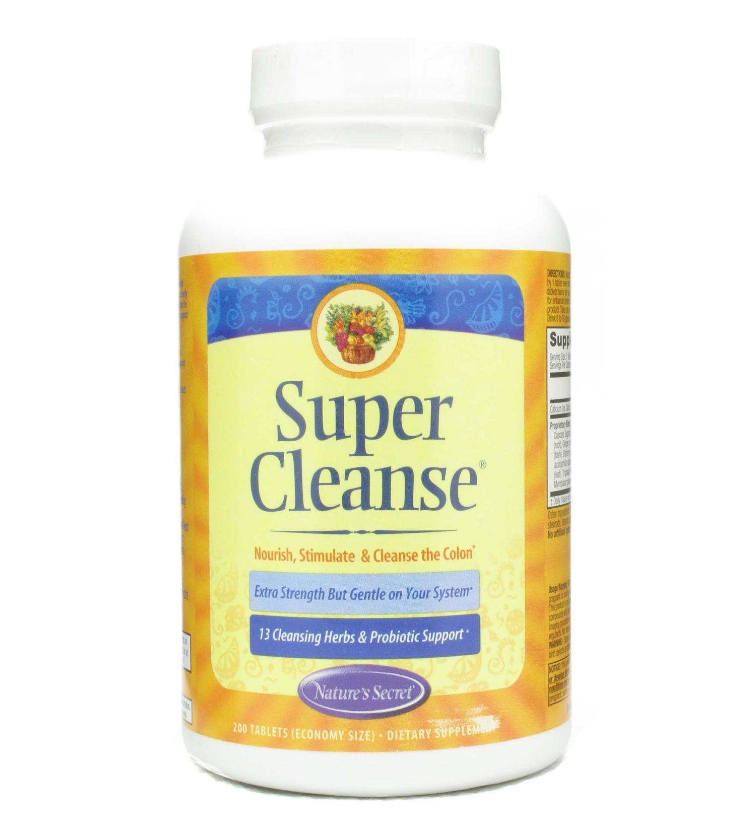 Nature's Secret: Super Cleanse For Your Colon 200 tabs (6 pack)