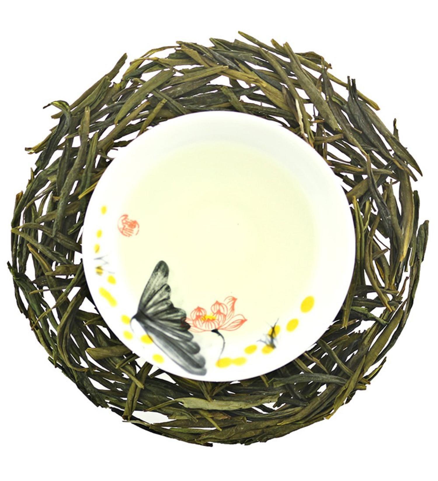 COLORFULTEA - 100 g (3.5 oz) - Chinese Yellow Tea - Huoshan Yellow Bud Tea/Huo Shan Moutain Yellow Buds Tea - Supreme Organic Anhui Yellow Loose Leaf Tea - Buy Online on GoSupps.com