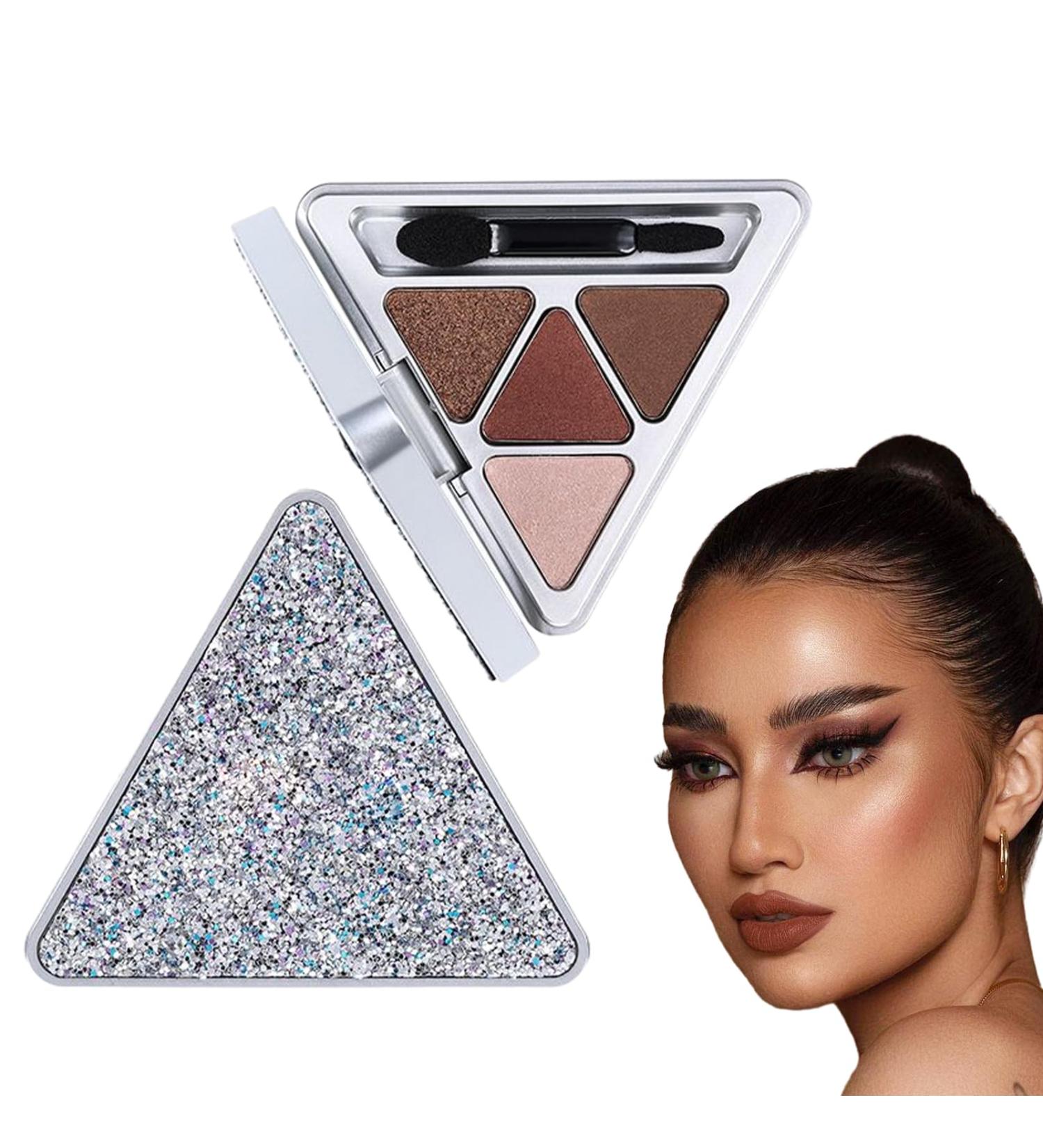 bellv Natural Eyeshadow Palettes | 4 Colors Professional Glitter Makeup Palette Highly Pigmented Waterproof for Teens Beginners Travel Makeup Bellv - Buy Online on GoSupps.com