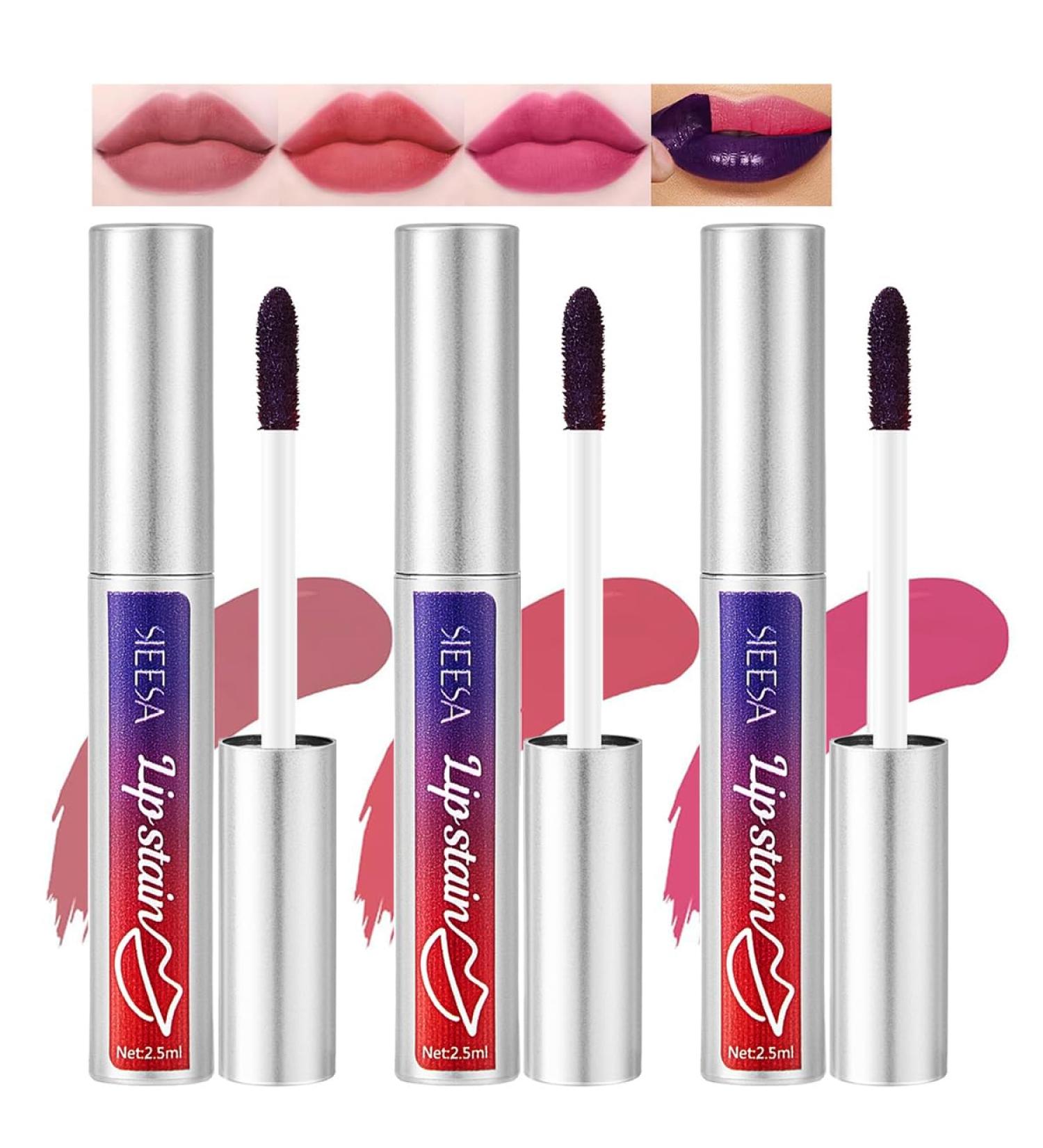 Baorder 3 Piece Peeloff Lip Liner Set Longlasting smudgeproof waterproof nude matte lipstick nonfading peeloff lip color effortless precision and full coverage - Buy Online on GoSupps.com