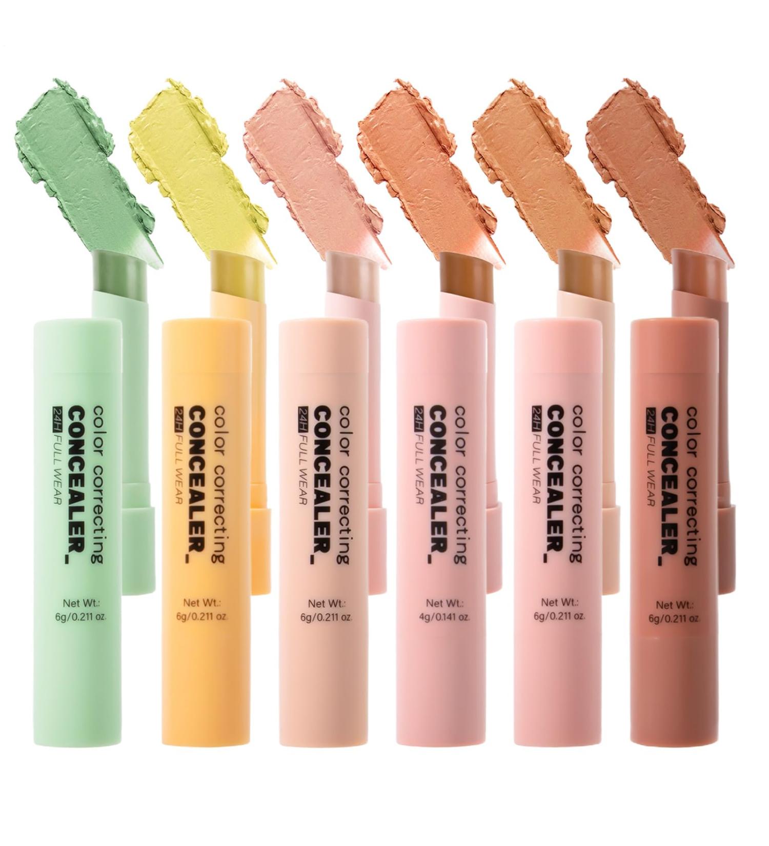 Concealer Stick - 6 Multi-Function Shades Face Corrector | Face Neutralizer for Finished Skin Types Natural Camoufle Blemishes - Buy Online on GoSupps.com