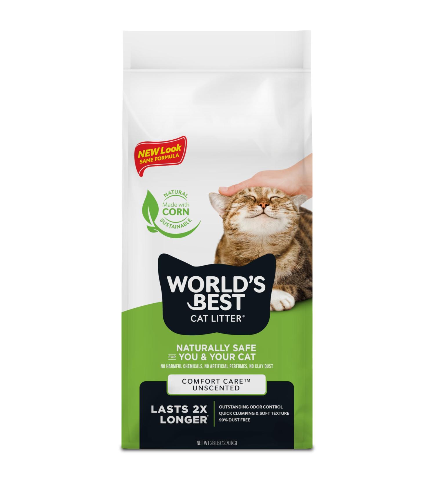 Worlds Best Cat Litter 28lb Original Unscented 12.7 kg (Pack of 1) - Buy Online on GoSupps.com