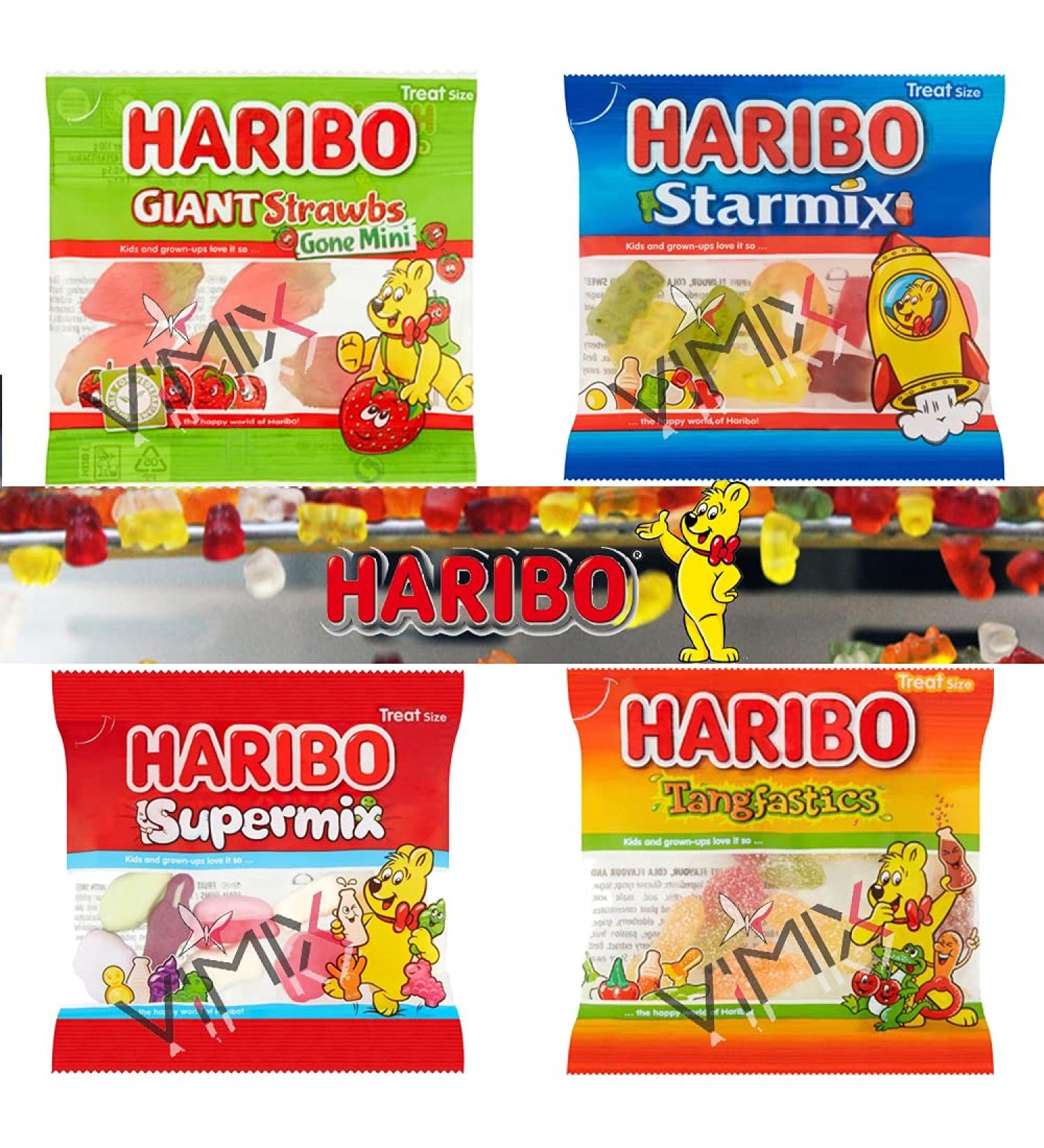 25 x Haribo Giant Strawbs Gone Mini Tangfastics Supermix Minis Starmix Treat Bags 16g ( VIMIX Seller ) - Buy Online on GoSupps.com