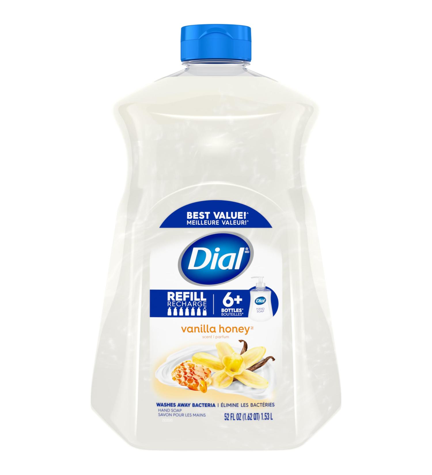Dial Liquid Hand Soap Refill Vanilla Honey 1.53L - Buy Online on GoSupps.com