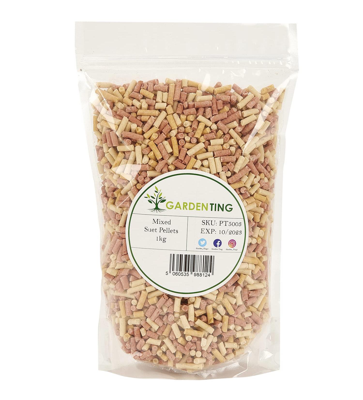 Garden Ting Mixed Suet Pellets Wild Bird Food 1 kg