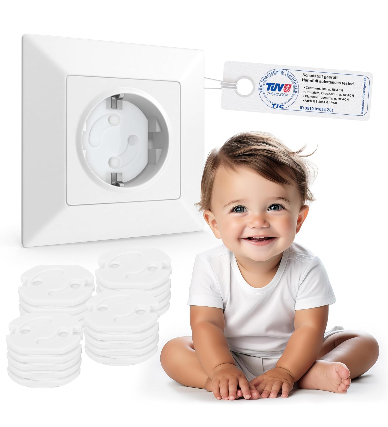 Sweet Safety Baby Socket Protectors | T V Tested Child Locking Safety Sockets | Easy Assembly Child Protection for Home - Buy Online on GoSupps.com