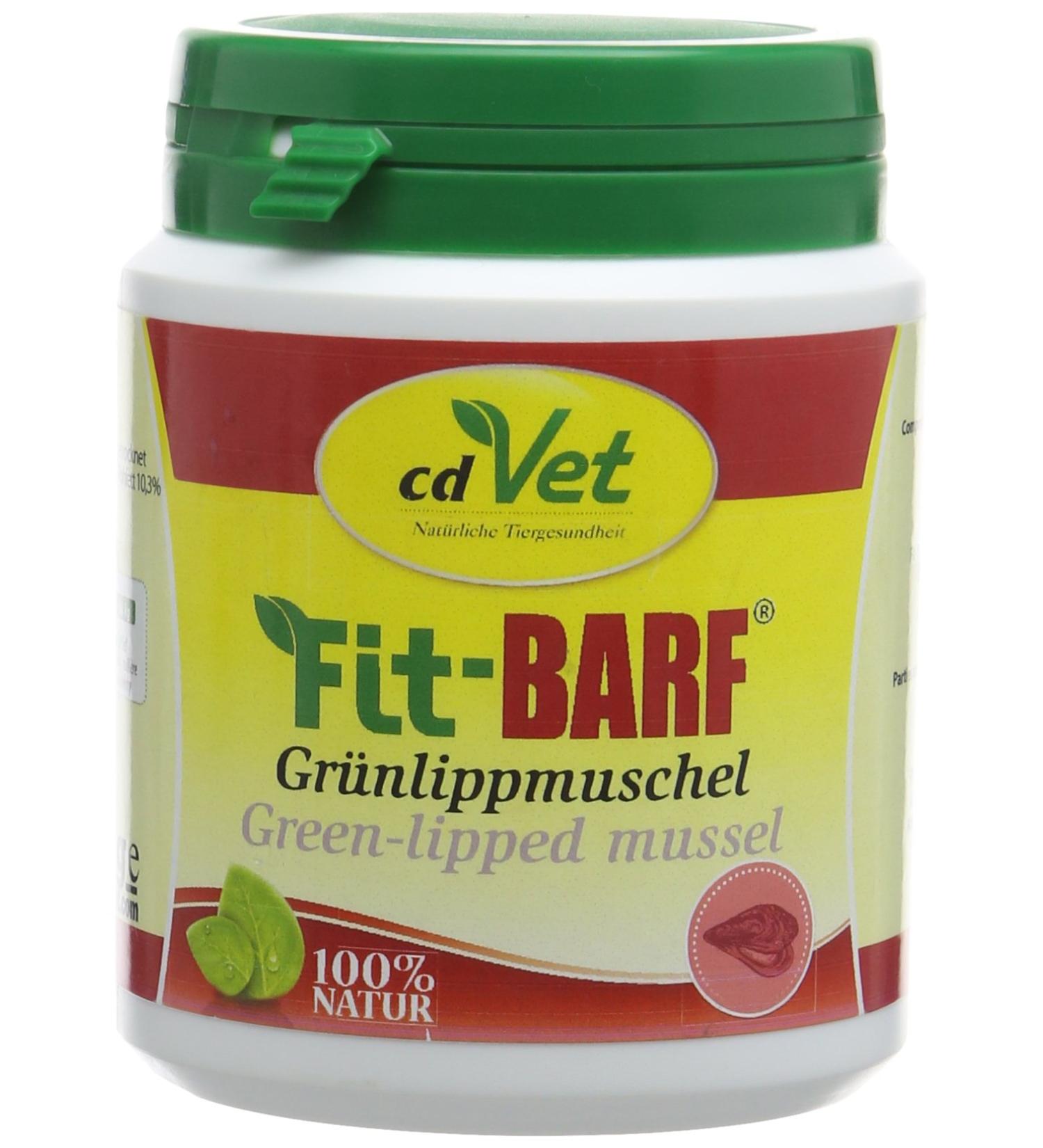 CDVet Fit-Barf Gr nlippmuschel 100g - Natural Products for Cats & Dogs | Boost Vitality Skin Health & Urinary Function - Raw Feeding Essentials - Buy Online on GoSupps.com