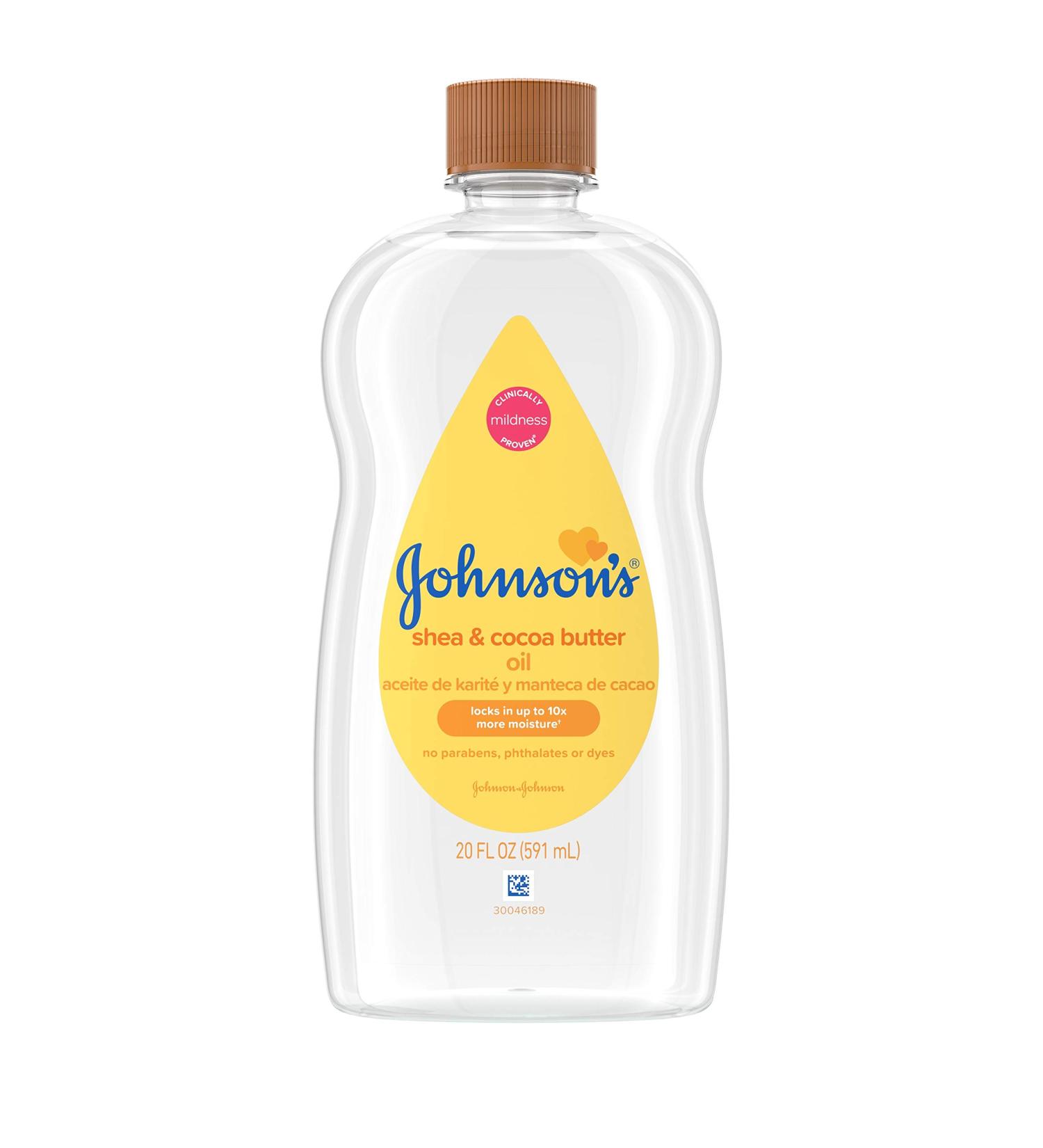 Johnson's Baby Oil Shea and Cocoa Butter 20oz (Pack of 2) - Hydrating Baby Oil - Buy Online on GoSupps.com