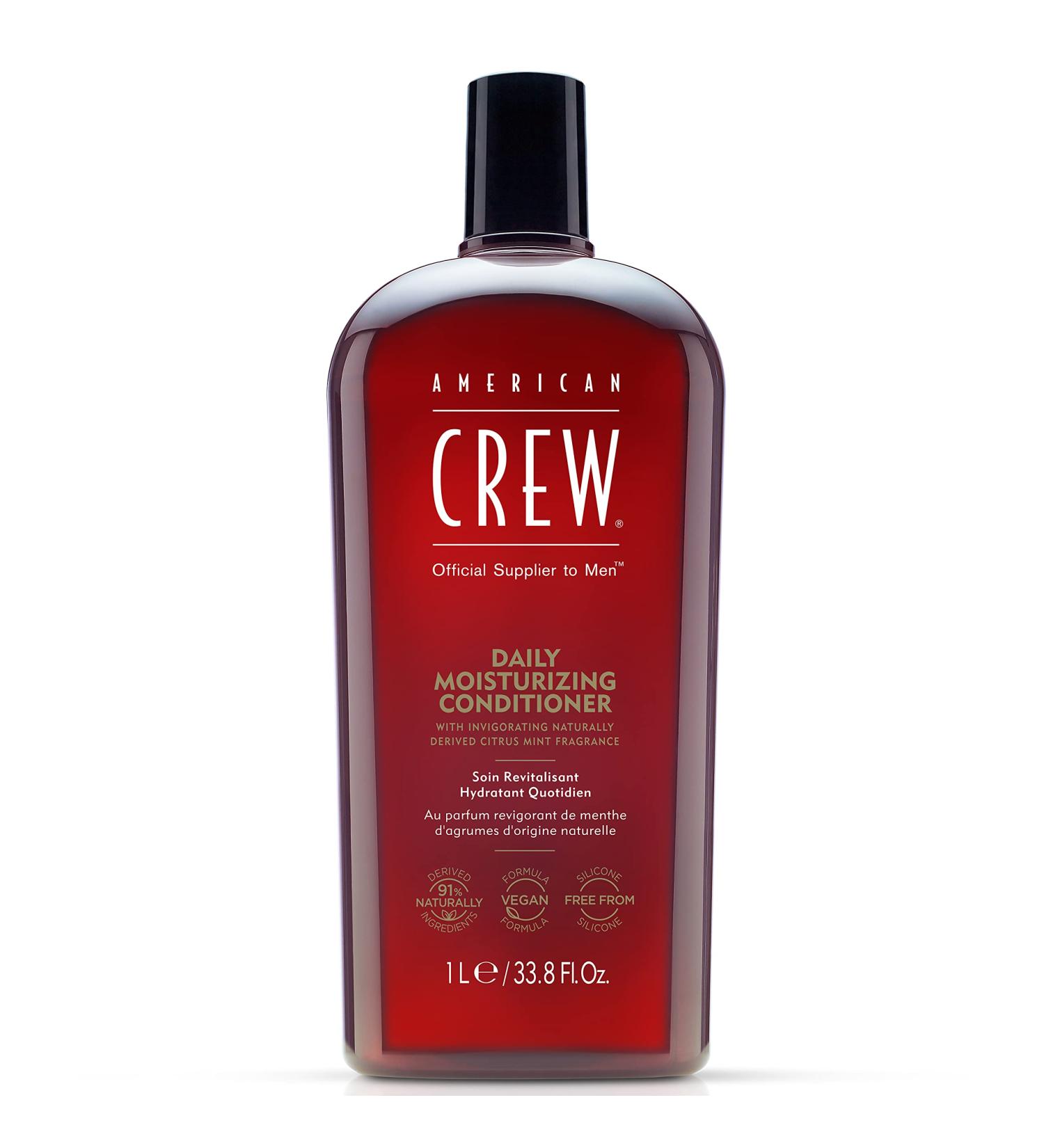American Crew Men's Daily Moisturizing Conditioner - Vegan Formula with Citrus Mint Fragrance - 33.8 Fl Oz (Pack of 1) - Buy Online on GoSupps.com