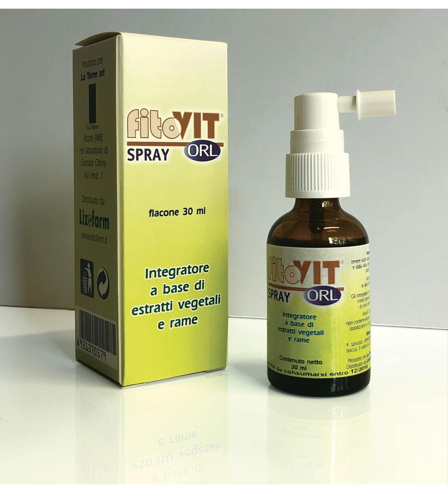 Fitovit ORL Spray gorge avec m lanoine sauge mauve et cuivre - Sans alcool convient aux enfants et aux adultes - Une barri re naturelle pour la muqueuse buccale. - Buy Online on GoSupps.com