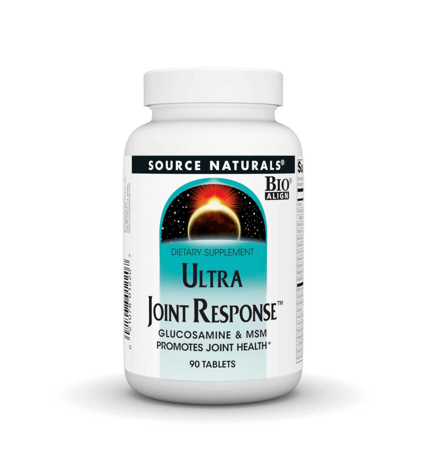 Source Naturals Ultra Joint Response - Glucosamine & MSM for Joint Health | 90 Tablets - International Shipping Available - Buy Online on GoSupps.com