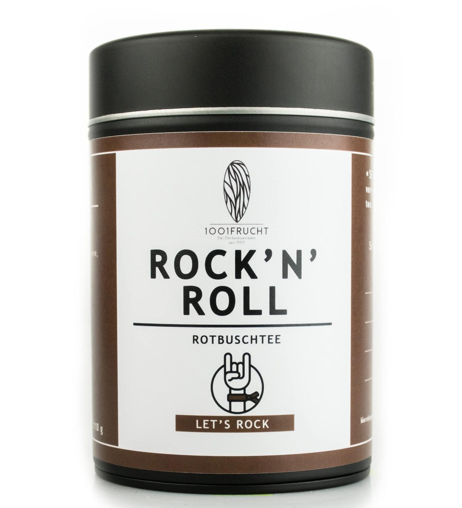 1001 Frucht 1001 Frucht - Rock'n 'roll Red Tea - In Tea Canister - Rooibos Loose Tea - With Cooling Fruits and Vanilla - 110g