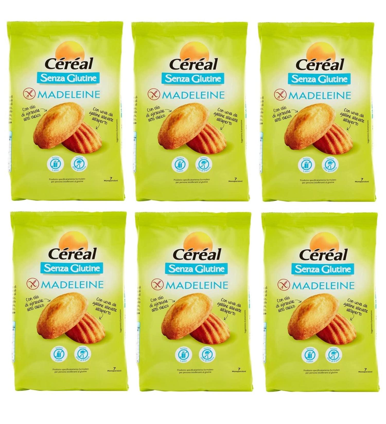 Cereal Madeleine Senza Pack of 6 gluten-free sachets 200 g palm oil-free milk-free - Buy Online on GoSupps.com