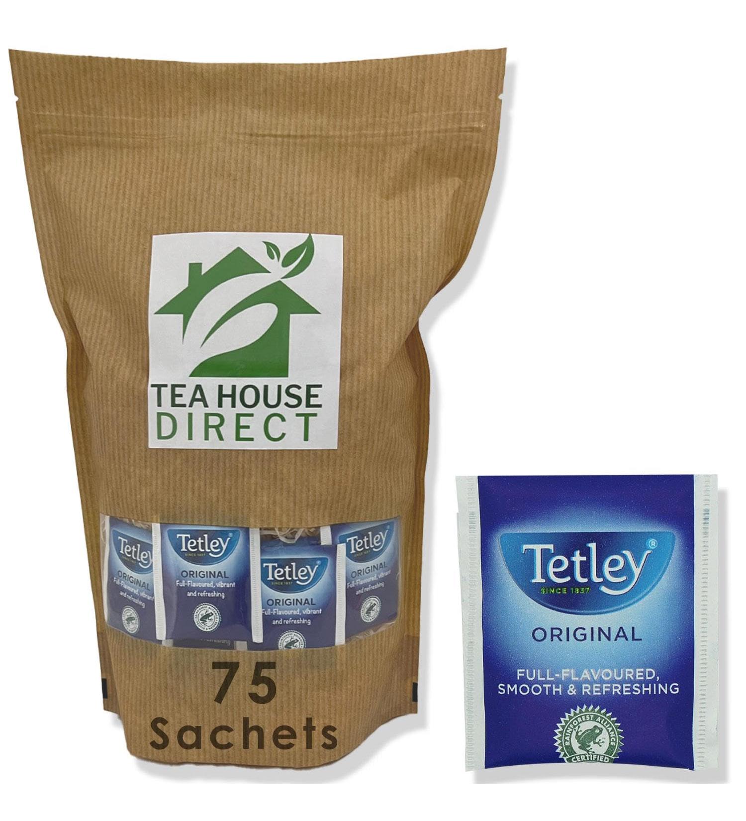 Tetley Original Full Flavoured Expertly Blended Smooth and Refreshing with Every Sip for Every Tea Lovers on Every Occassion - 75 Sachets Pack of 75 Sachets - Buy Online on GoSupps.com