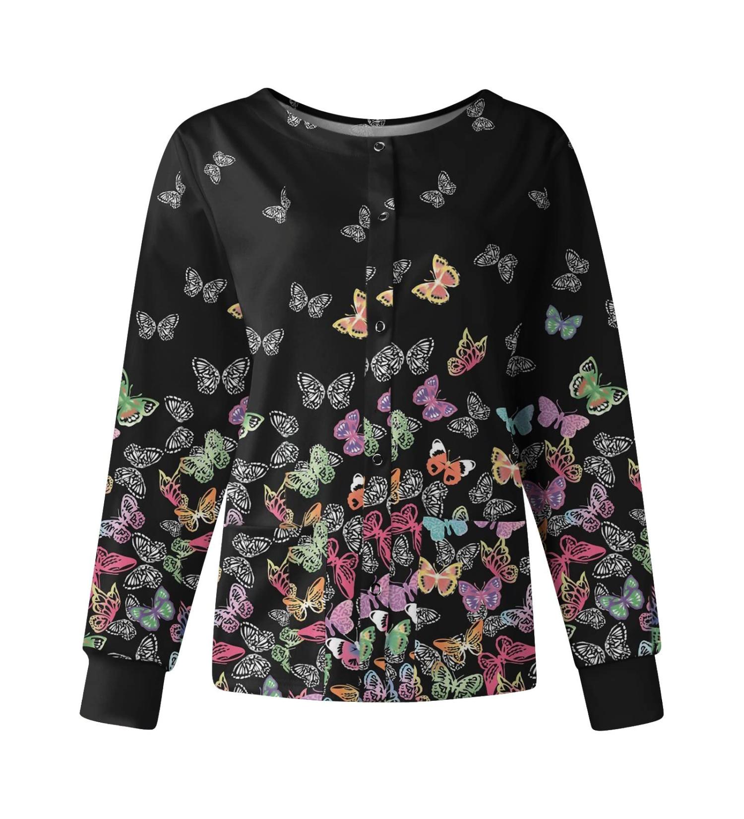 Tunic Ladies Casual Top - Elegant Black Long Sleeve Pullover Sweater Blouse for Women | Oversized Casual T-Shirt - Buy Online on GoSupps.com