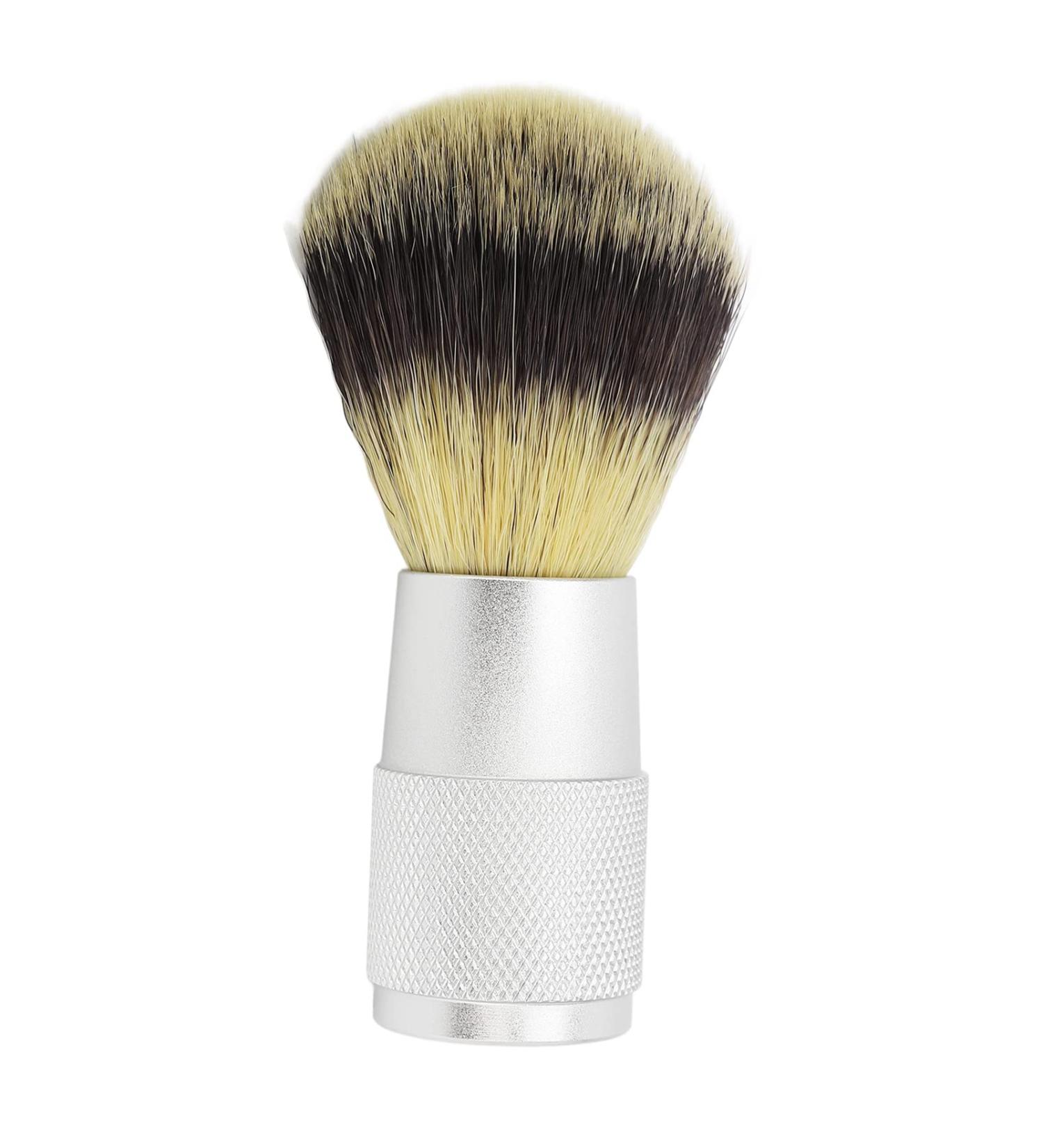 Professional Barting Foam Brush for Men | Aluminum Alloy Handle | Quick Drying Synthetic Bristles - Buy Online on GoSupps.com