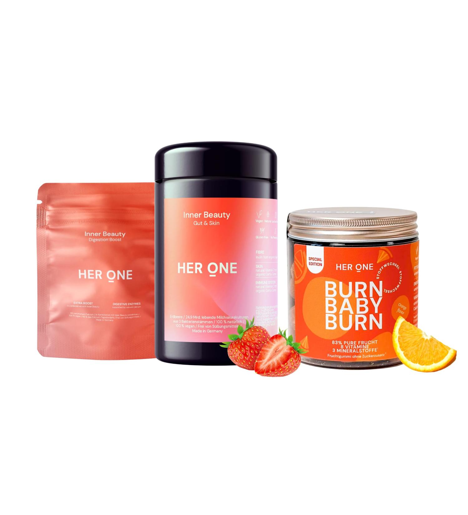 Her One Metabolism Package - Boost Intestinal Health & Metabolism | Orange & Strawberry Flavor - Shop Internationally - Buy Online on GoSupps.com