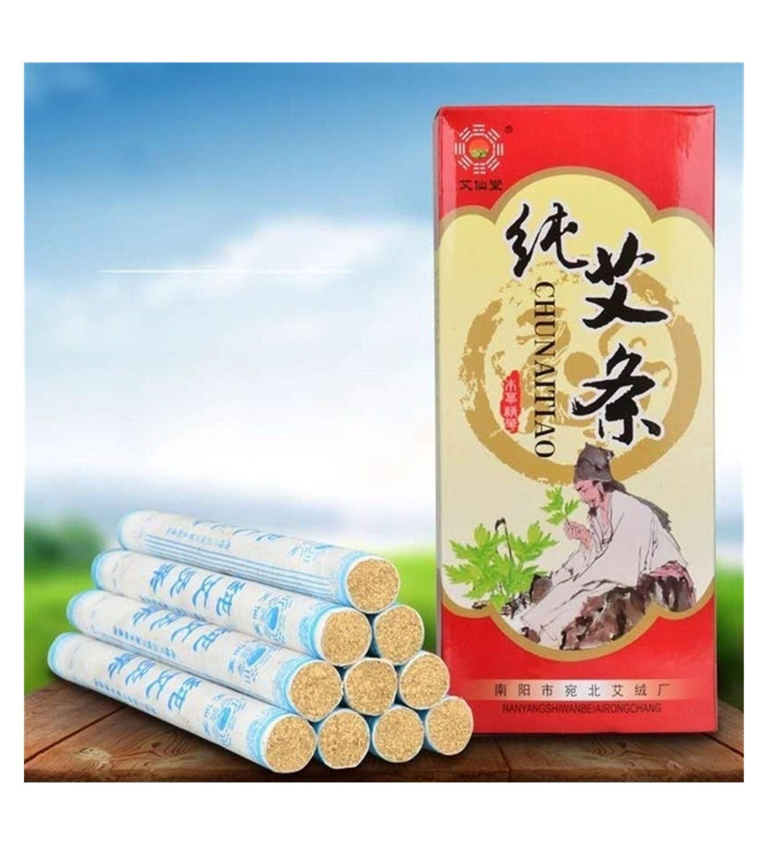 Buy Smokeless Moxa Cone Rolls - 12 Pack Copper Stick Moxa Sticks - International Shipping Available - Buy Online on GoSupps.com