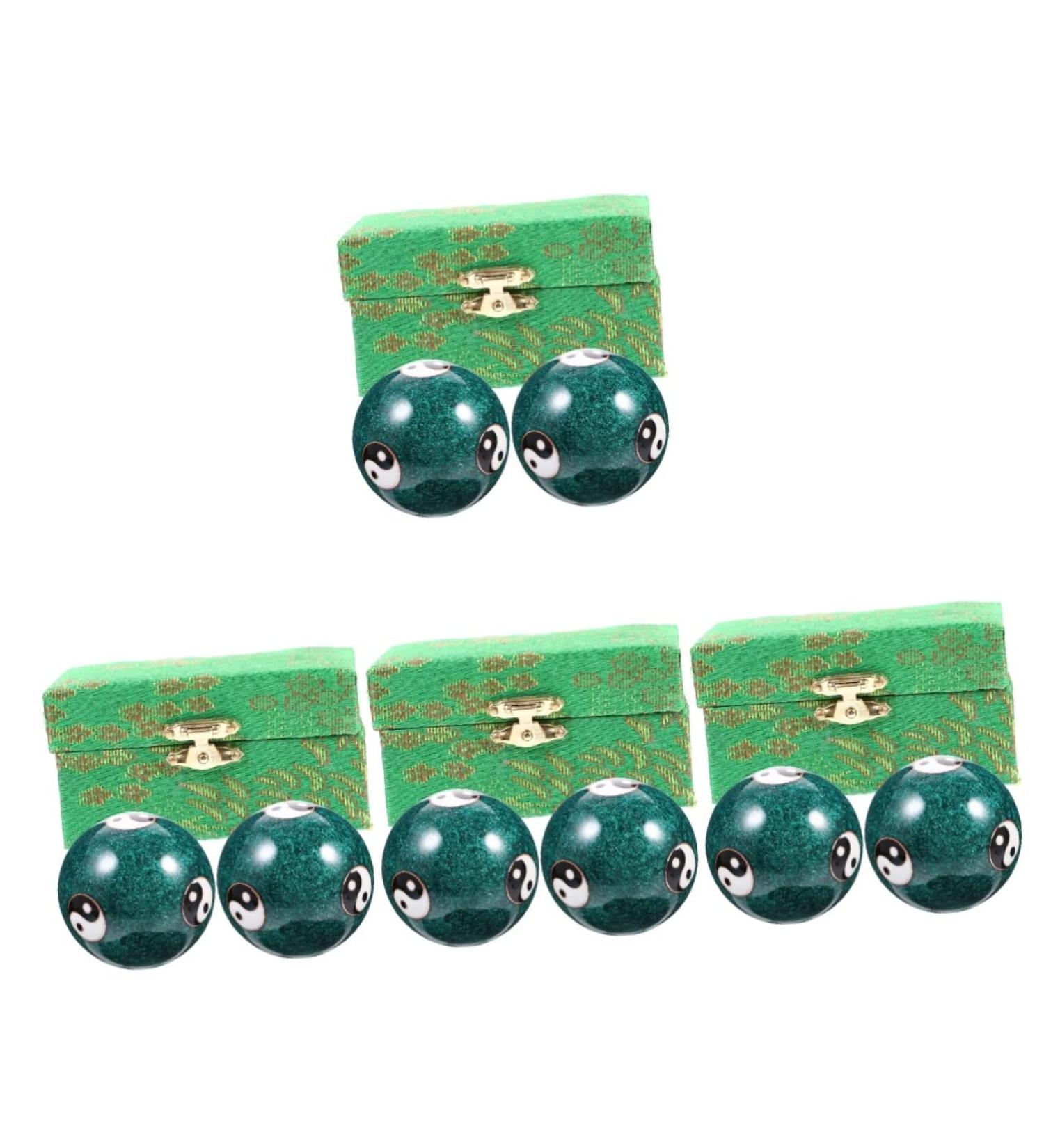 JECOMPRIS 8-Piece Health Massage Tools Set - Stress Balls for Adults | Handmade Hand Training & Magnetic Massage Balls for Sports Relief - Buy Online on GoSupps.com
