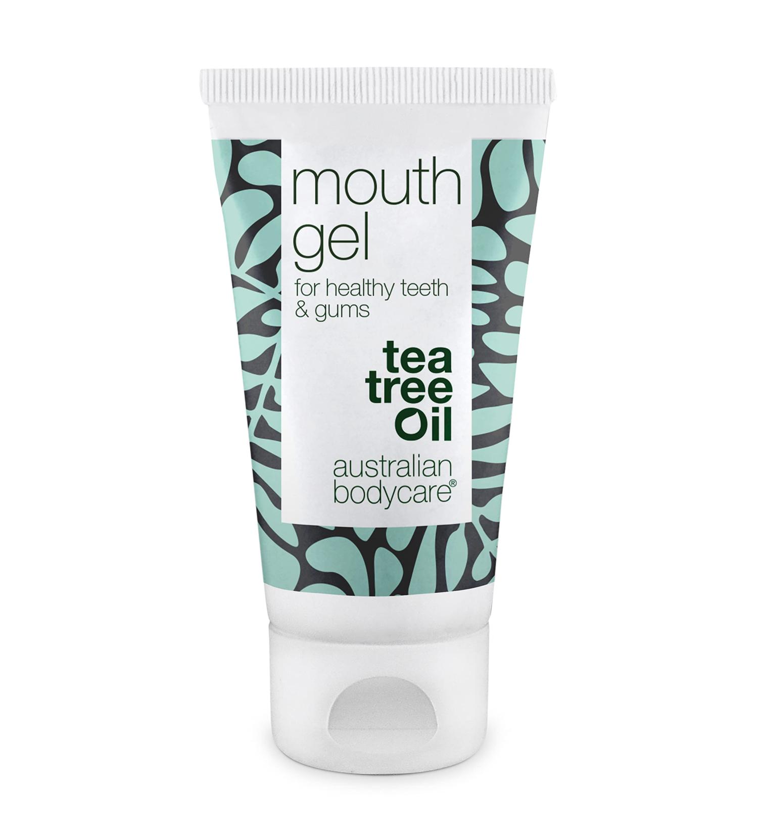 Natural Mouth Gel for Dry Irritated Palate & Gums - Tea Tree Oil | Vegan 50ml | Soothes Dry Mouth - Buy Online on GoSupps.com