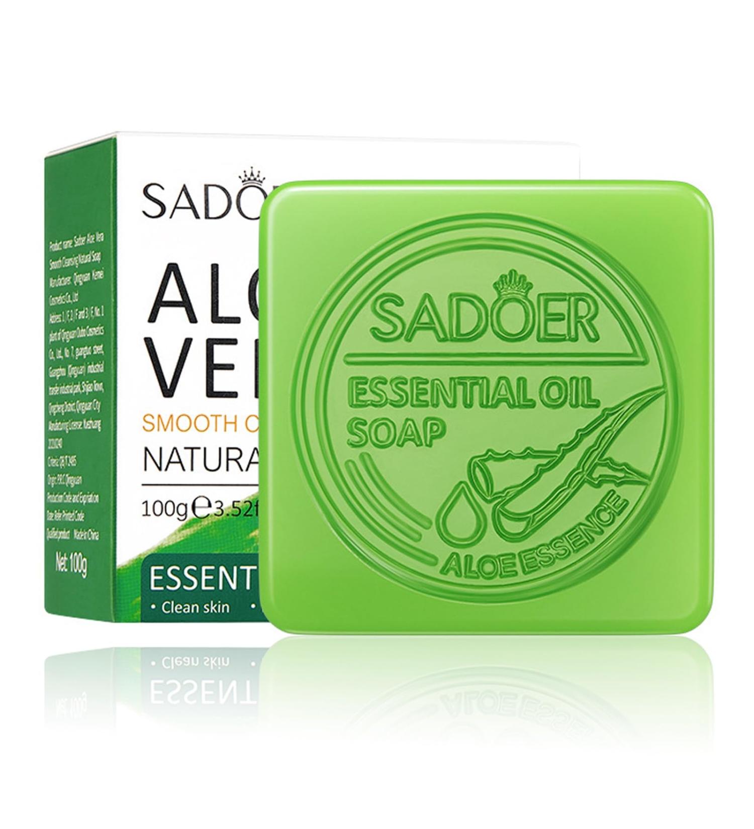 Organic Aloe Bar Soap - Handmade Deep Cleansing Face & Body Wash for Men & Women | Natural Glycerol Soap - Buy Online on GoSupps.com