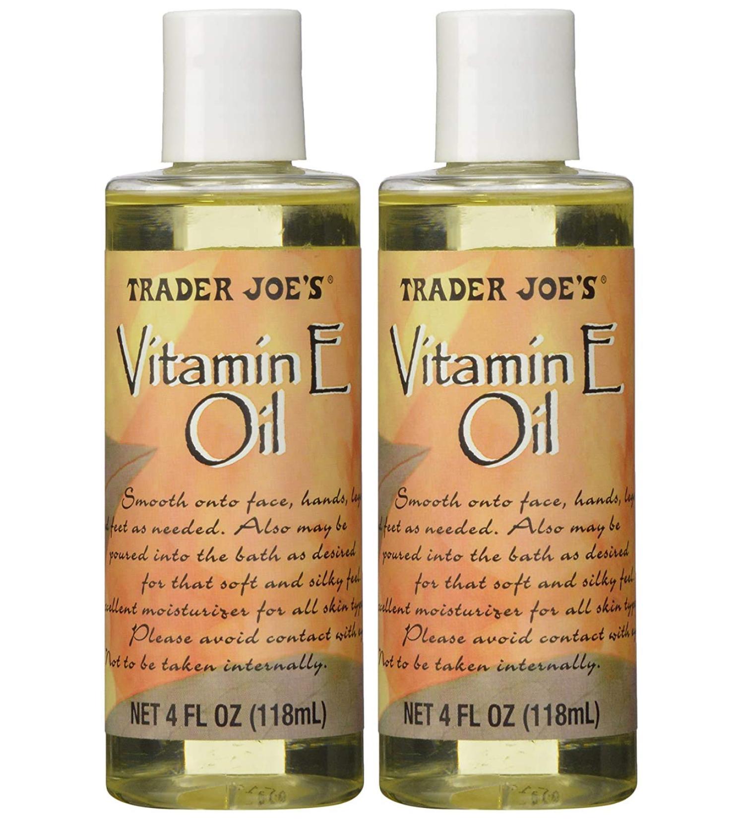 Trader Joe's Vitamin E Oil 4oz x 2 - Pack of 2 Bottles - Buy Online on GoSupps.com