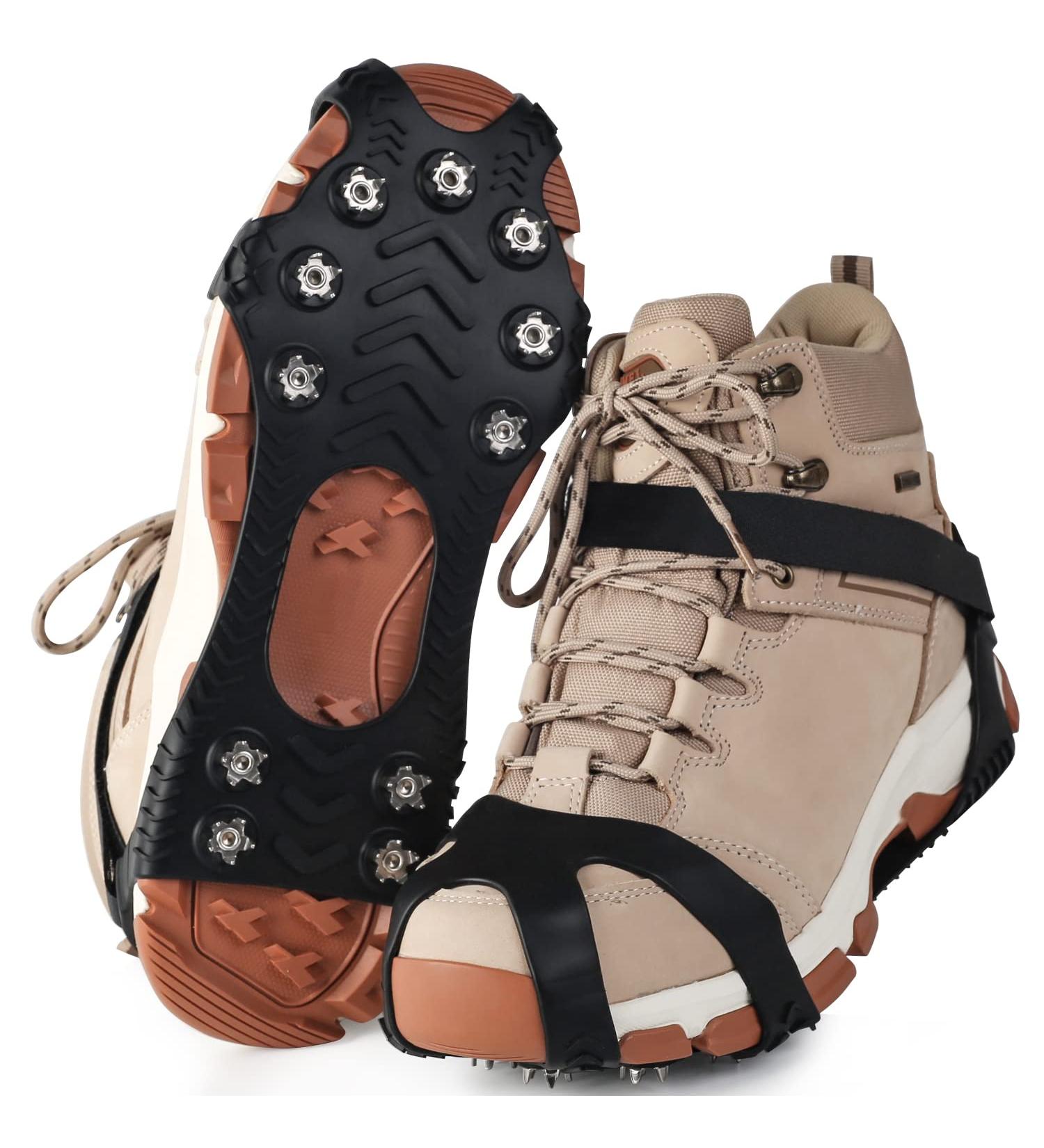 Ceestyle Rising Iron Shoe Spikes - 11 Stainless Steel Teeth ICE Klampen Snow Traction for Hiking & Boots in 3 Sizes - Buy Online on GoSupps.com