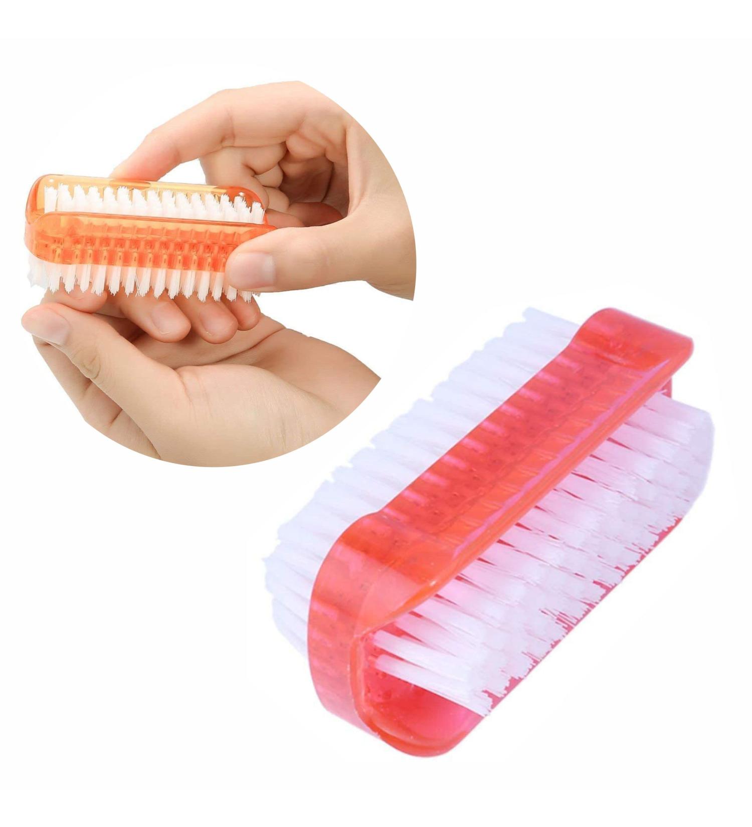 Eco-Friendly Nail Brush with Plastic Handle for Manicure and Cleaning - Soft Bristles for Hands, Toes, Home, Garden and Salon Use - Assorted Colors (1 Pcs) - Buy Online on GoSupps.com