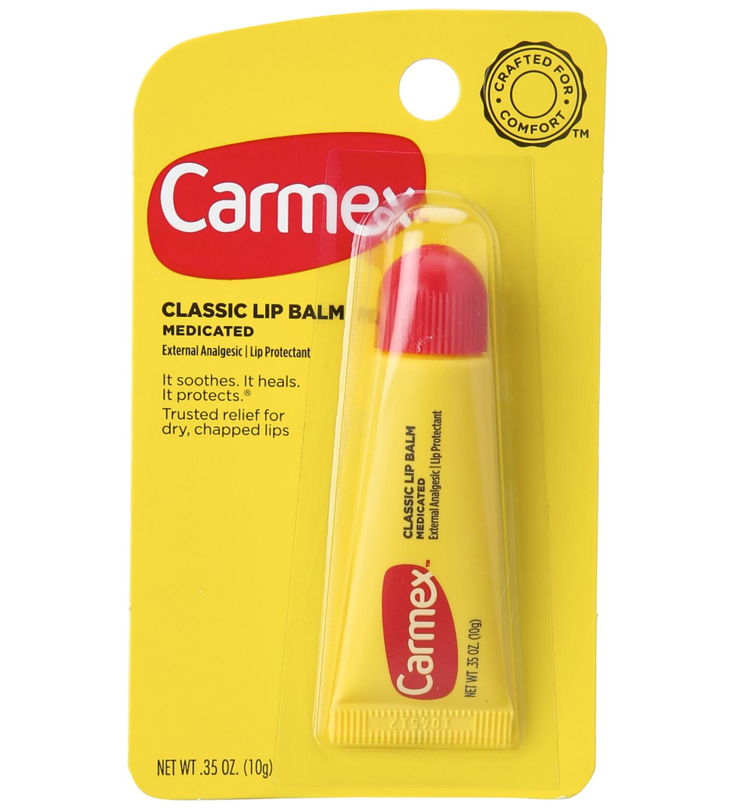 CARMEX Original Lip Balm Tube - Soothing Moisture for Dry Lips | International Shipping Available - Buy Online on GoSupps.com