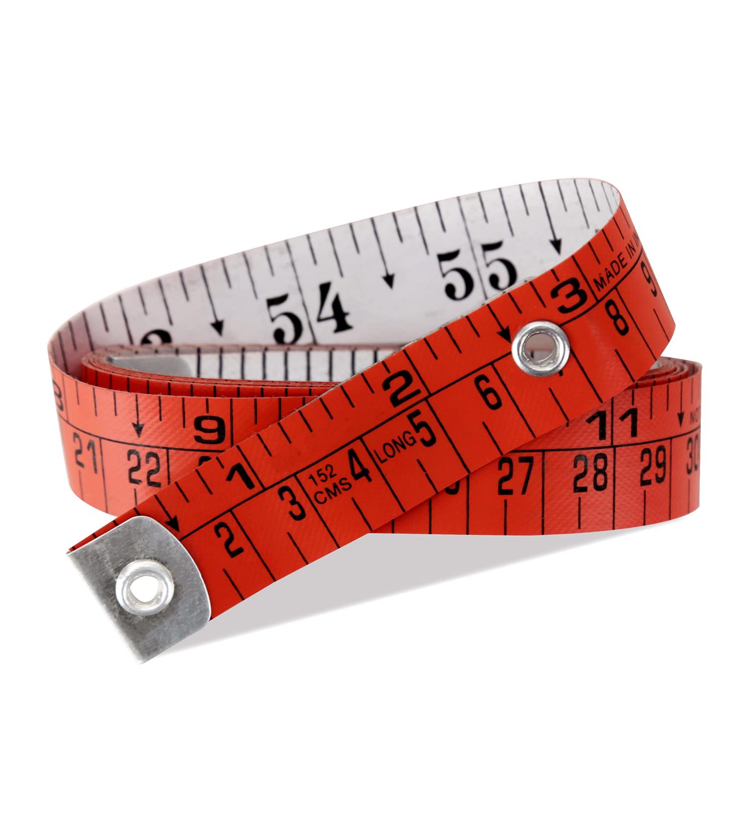 Raajsee Fabric Tape Measure Body Measuring Tape  Soft Fabric Measuring Tape for Sewing Cloth & Weight Loss Medical Body Measurement Nursing Craft 60 inch/150 cm Red - Buy Online on GoSupps.com