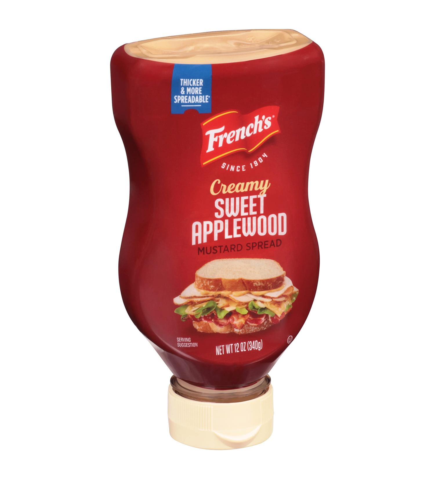 French's Creamy Sweet Applewood Mustard Spread 12 oz - Pack of 8 | Shop Now! - Buy Online on GoSupps.com