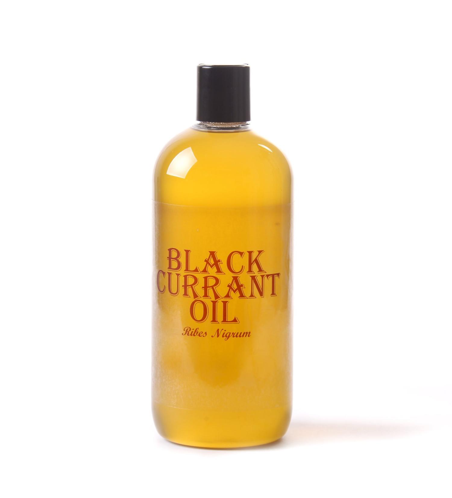 Mystic Moments Blackcurrant Seed Carrier Oil 500ml - Pure & Natural for Hair, Face, Nails, Aromatherapy, Massage - Vegan & GMO Free - Buy Online on GoSupps.com