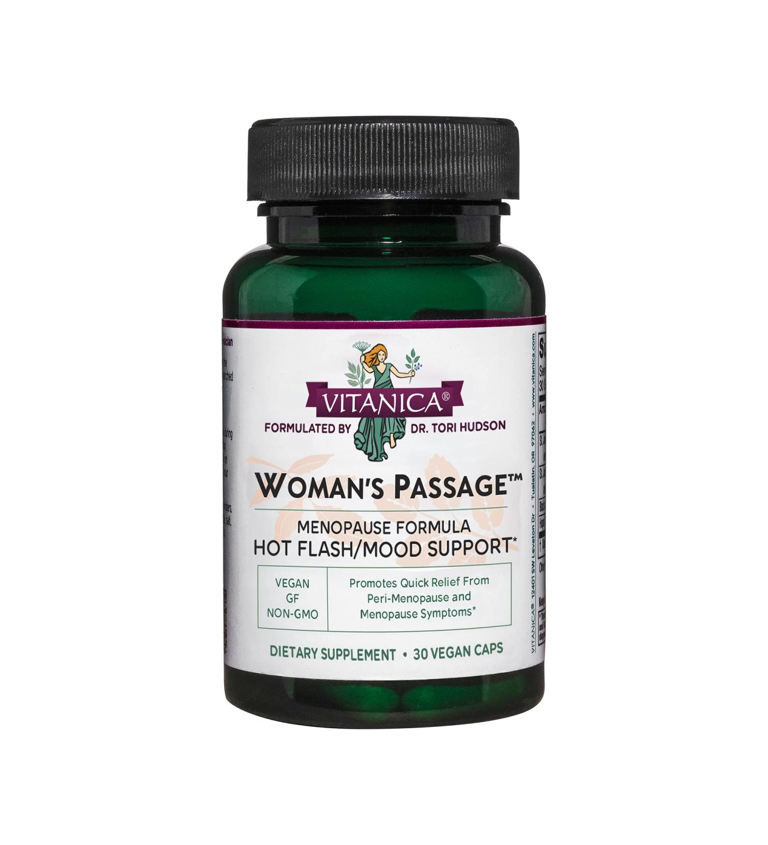 Vitanica Woman's Passage Menopause Support 30 Vegetarian Capsules - Buy Online on GoSupps.com