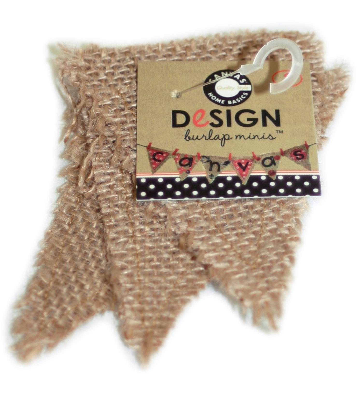 Canvas Corp Paintable Burlap Shapes: Mini Triangles