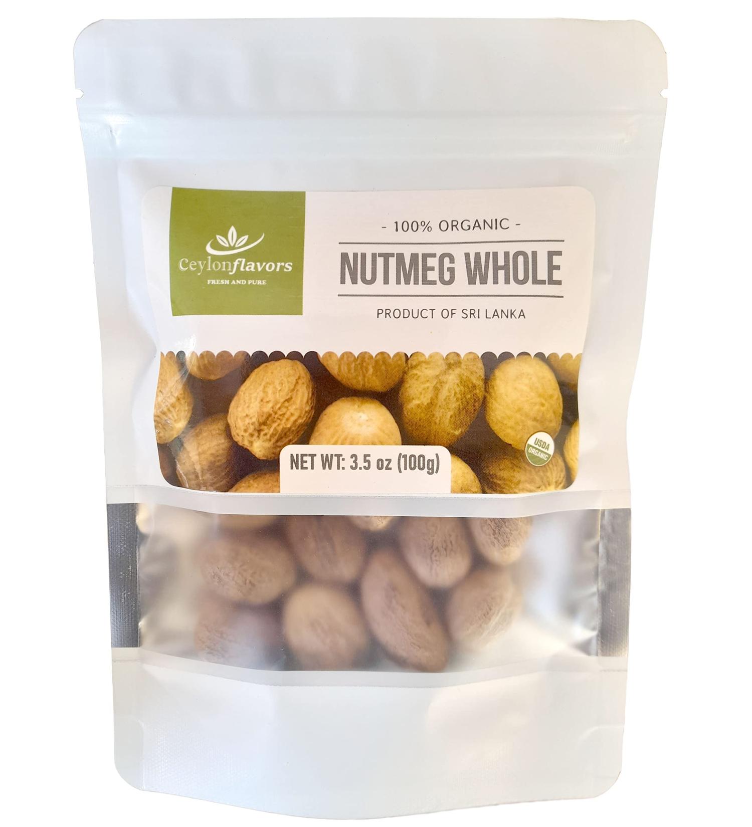 Premium Whole Nutmeg: Aromatic Spice for Culinary Delights - Buy Online on GoSupps.com