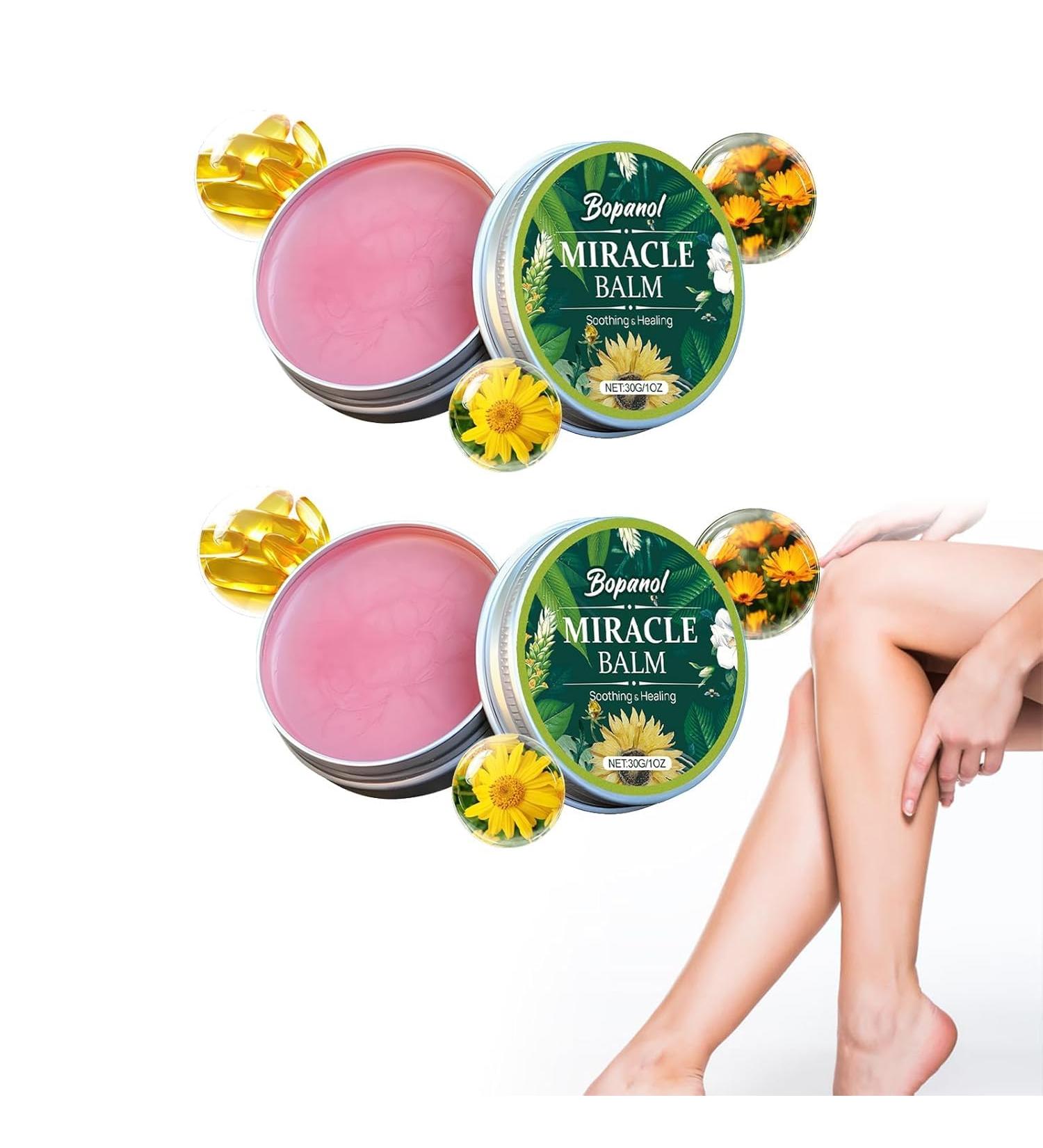 Bopanol Miracle Balm Newly Upgraded Miracle Balm for Legs Soothing Cream for Whole Body Suitable for All Skin Types Relaxed and Comfortable(2Pcs) - Buy Online on GoSupps.com