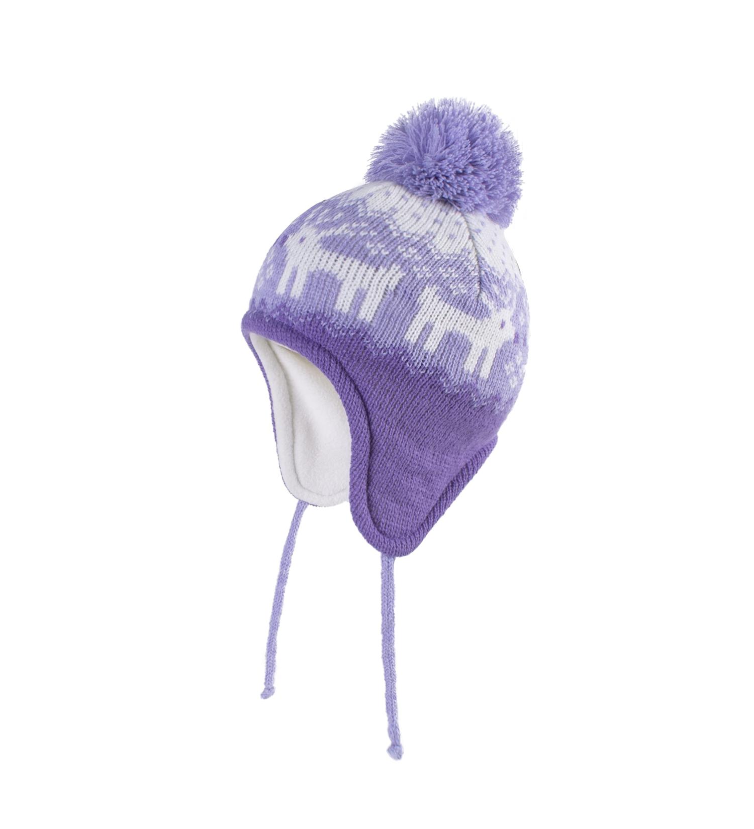 Toddler Winter Hat with Earflap for Boys and Girls - Deer-Purple (2-4 Years) - Buy Online on GoSupps.com