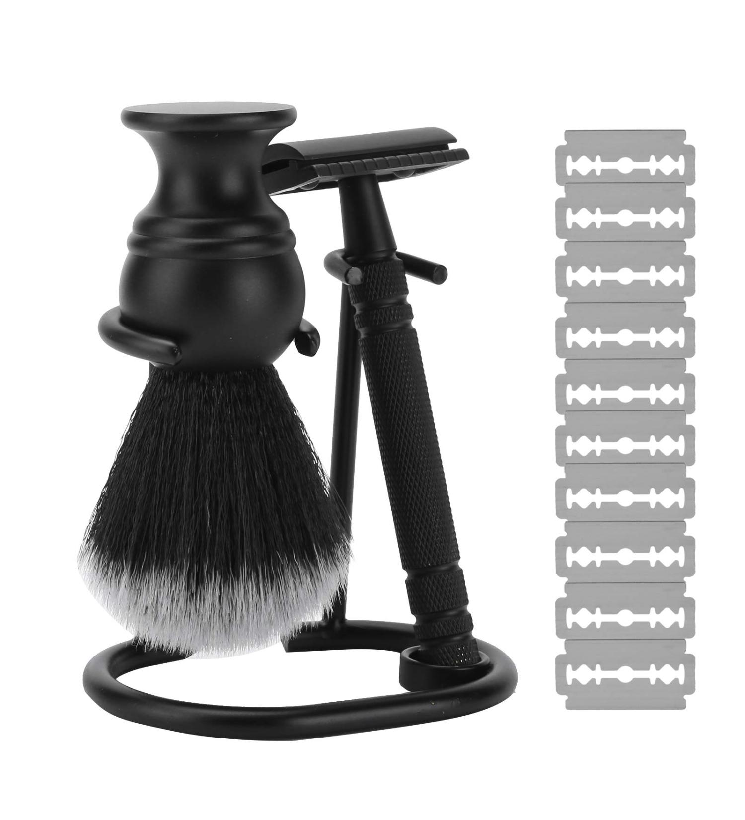 Premium Men's Shaving Set | Brush Razor Stand & Hair Care | International Shipping - Buy Online on GoSupps.com
