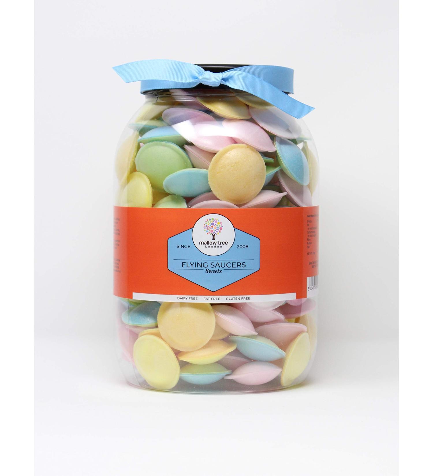 Mallow Tree Flying Saucers in a Sweet Shop Jar 220 g - Buy Online on GoSupps.com
