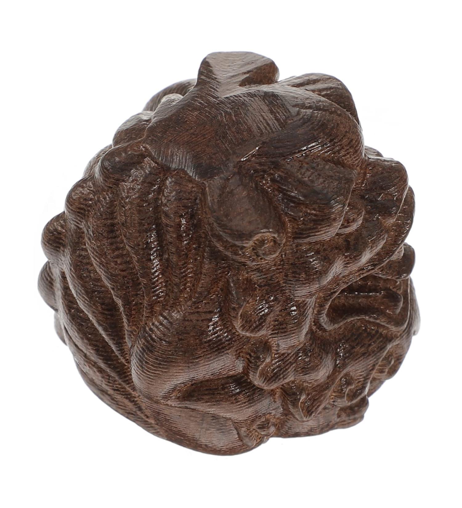 Beavorty Vintage Wooden Animal Statue - Mini Office Desk Decoration | Unique Home Protection Sculpture (4.5x4.5x4cm) - Buy Online on GoSupps.com