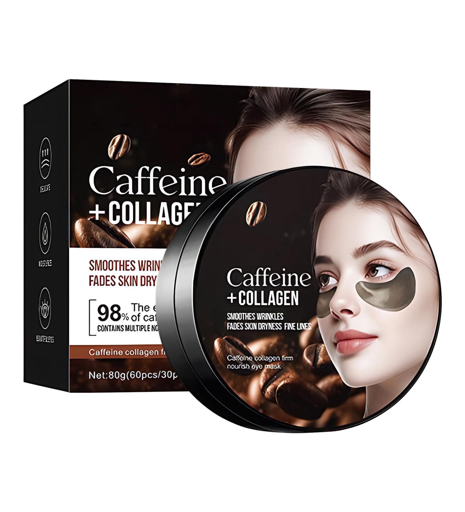 Hydrating Eye Mask 60 Firming Discs with Care Gel Concealer Solution and Under Eye Bags | Unisex Moisturizing Goose Foot Mitigation - Buy Online on GoSupps.com