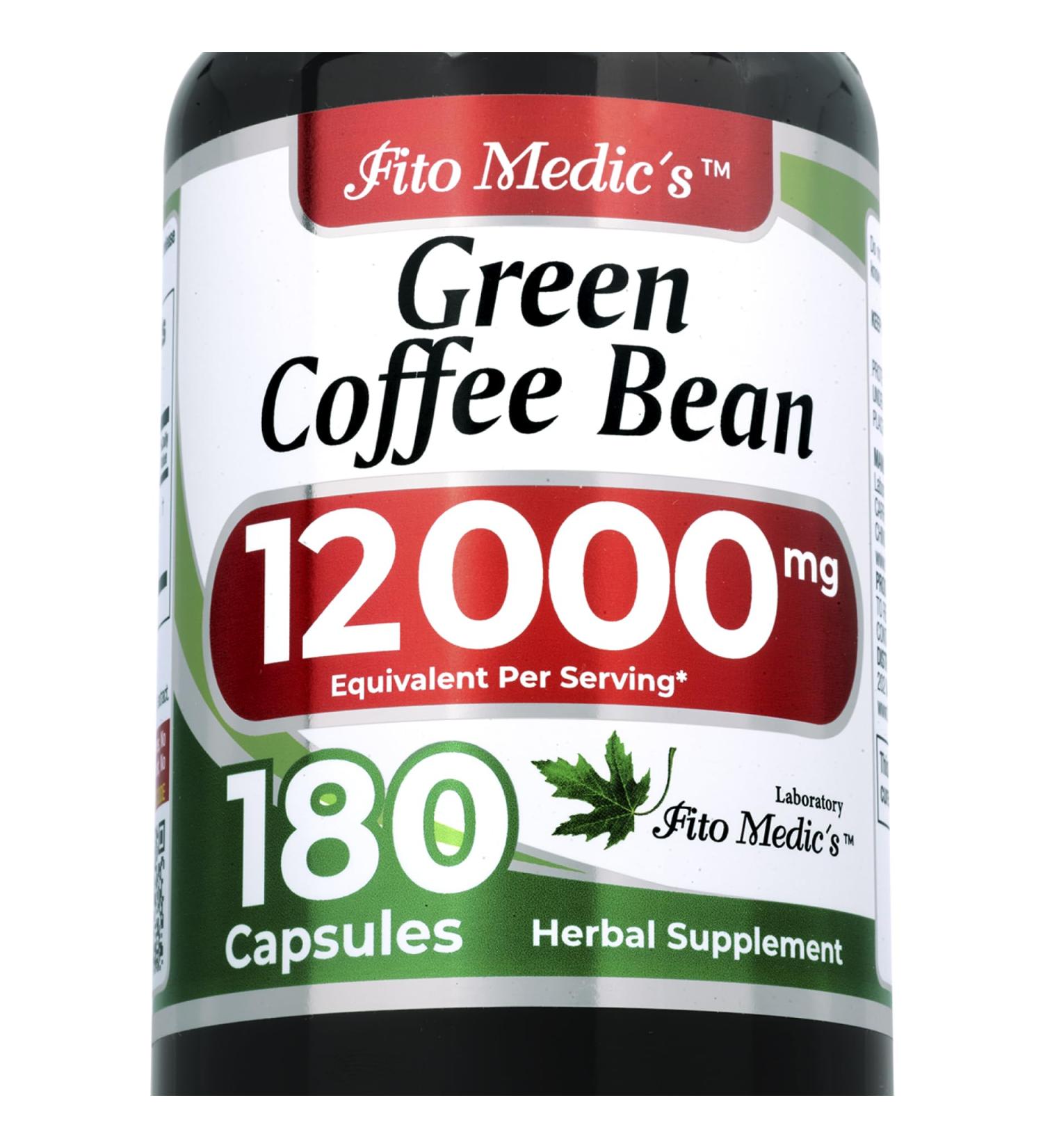 FITO MEDIC'S Lab | Green Coffee Bean Extract Capsules |180 Capsules | Ultra high Absorption. - Buy Online on GoSupps.com