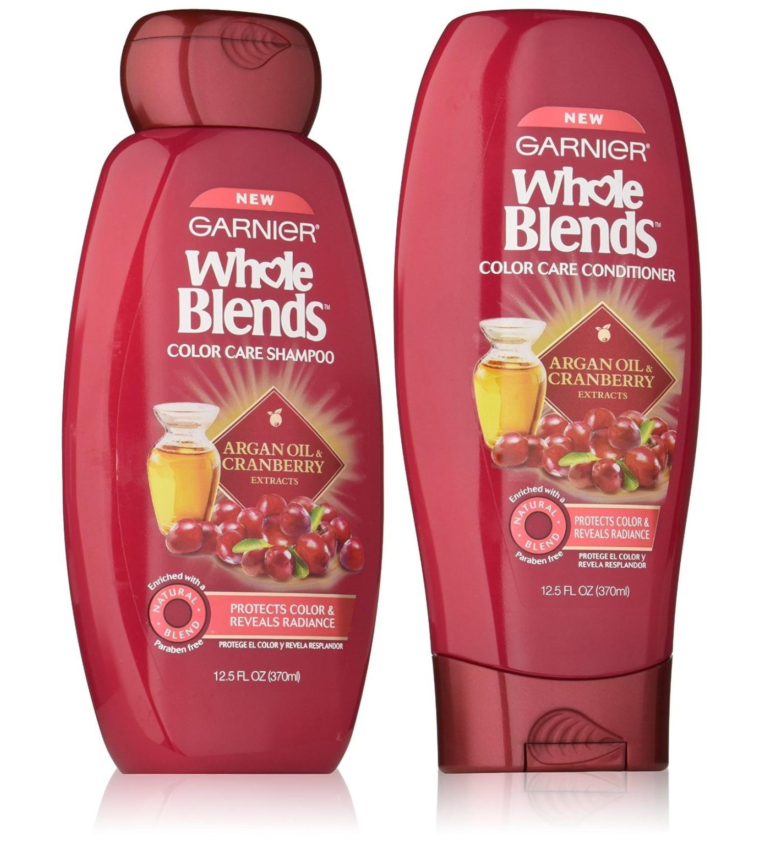 Shop Garnier Whole Blends Argan Oil & Cranberry Conditioner 12.5 oz - Color Care & Nourishment - Buy Online on GoSupps.com