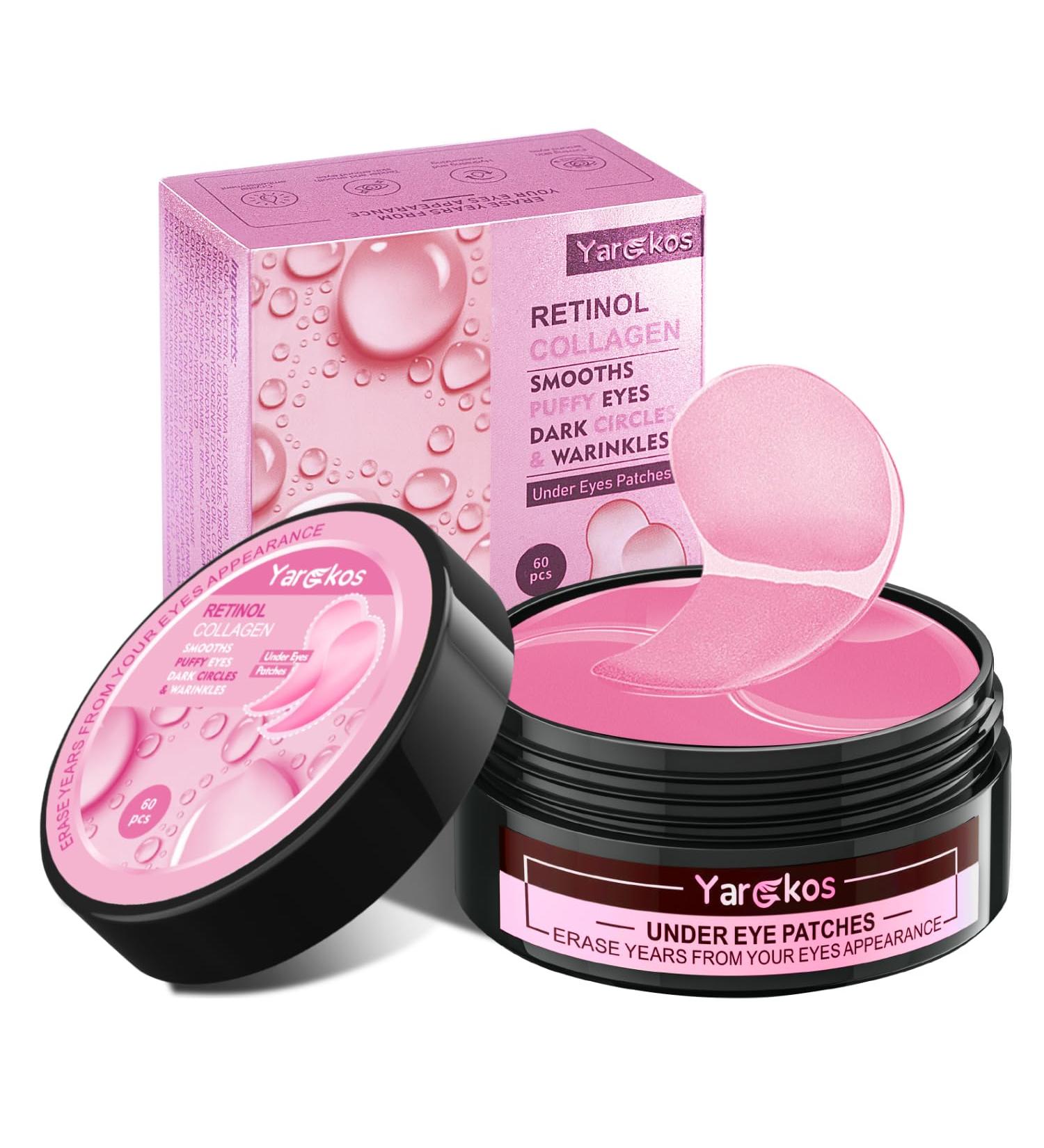 60 Pcs Pink Under Eye Patches 30 Pairs Women Undereye Mask for Puffy Eyes Dark Circles Treatment Beauty Skin Care Products Men Collagen Gel Pads Hydrating for Eye Bags Puffiness Wrinkle 1 count (Pack of 1) - Buy Online on GoSupps.com