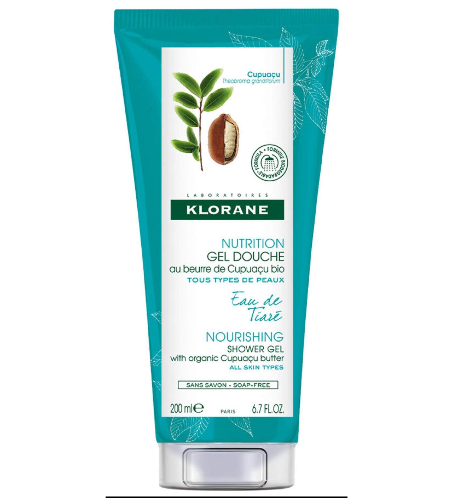 Klorane Shower Gel Eau De Tiar - 200 ml