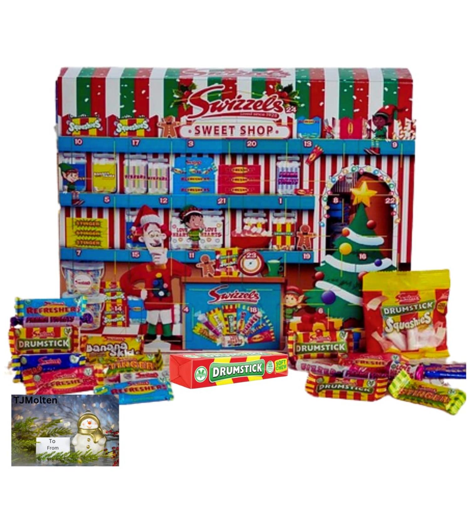 Swizzels Sweets Advent Calendar 2023 - Retro sweets advent calendar | Countdown to Christmas selections sweets | Gluten Free Advent Calendar for Kids Men Women with gift tag 220 g (swizzels advent) - Buy Online on GoSupps.com