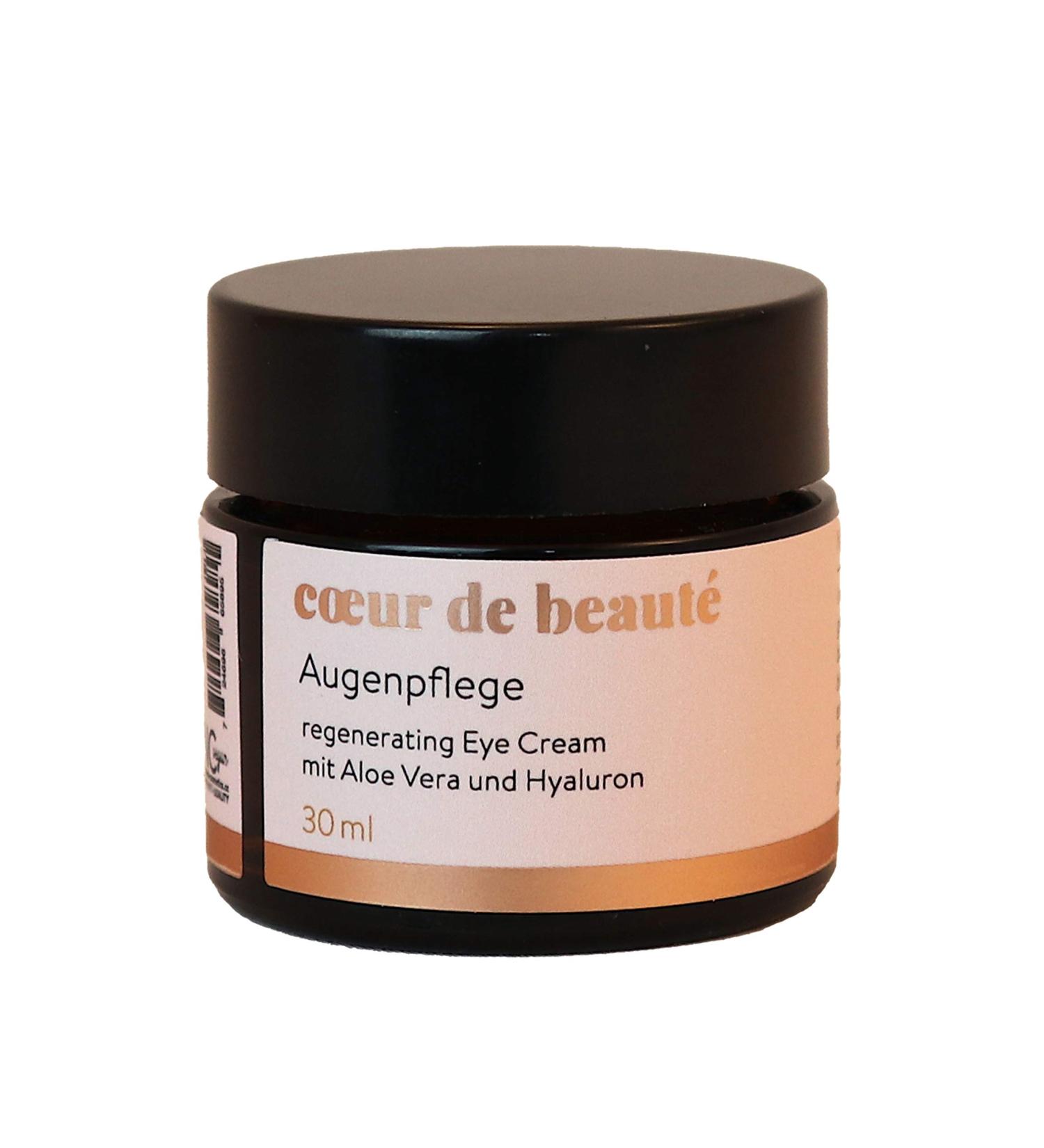 coeur de beaut - natural eye care cream - vitalizing with organic oils aloe vera and hyaluronic acid